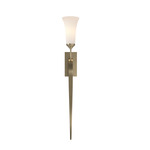 Sweeping Taper Wall Sconce - Soft Gold / Opal