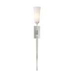 Sweeping Taper ADA Wall Sconce - Vintage Platinum / Opal