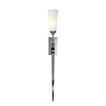 Formae Contemporary Wall Sconce - Vintage Platinum / Opal
