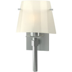 Beacon Hall Glass Cone Wall Sconce - Vintage Platinum / Ivory Art