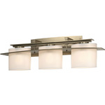 Arc Ellipse Bathroom Vanity Light - Soft Gold / Opal