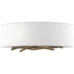 Brindille Horizontal Wall Sconce - Soft Gold / Natural Anna