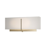 Exos Square Wall Sconce - Soft Gold / Flax