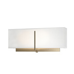 Exos Square Wall Sconce - Soft Gold / Natural Anna