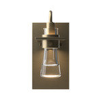 Erlenmeyer Plate Wall Sconce - Soft Gold / Clear
