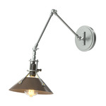 Henry Swing Arm Wall Sconce - Vintage Platinum / Bronze