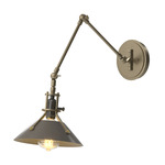 Henry Swing Arm Wall Sconce - Soft Gold / Dark Smoke