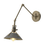 Henry Swing Arm Wall Sconce - Soft Gold / Natural Iron