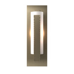 Forged Tall Bar Wall Sconce - Soft Gold / Opal