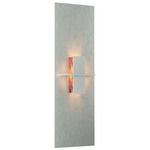 Aperture Vertical Wall Sconce - Vintage Platinum / Topaz