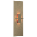 Aperture Vertical Wall Sconce - Soft Gold / Topaz