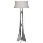 Moreau Floor Lamp - Vintage Platinum / Flax