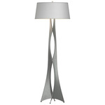 Moreau Floor Lamp - Vintage Platinum / Natural Anna
