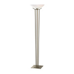 Taper Torchiere Floor Lamp - Soft Gold / Opal
