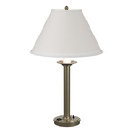 Simple Lines Table Lamp - Soft Gold / Natural Anna