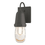 Fizz Outdoor Wall Sconce - Coastal Natural Iron / Clear Bubble
