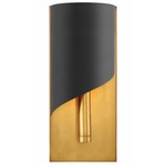 Gigi Wall Light - Heritage Brass / Black