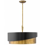 Gigi Pendant - Heritage Brass / Black