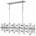 Odette Linear Chandelier - Polished Nickel