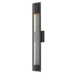 Mist Outdoor Wall Light - Satin Black / Clear