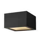 Kube 120-277V Outdoor Ceiling Light Fixture - Satin Black