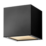 Kube 120-277V Outdoor Wall Light - Satin Black
