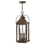 Anchorage 120V Outdoor Pendant - Light Oiled Bronze / Clear