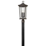 Bromley 120V Outdoor Post / Pier Mount - Oil Rubbed Bronze / Clear