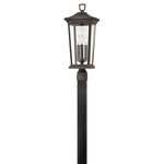 Bromley 120V Outdoor Post / Pier Mount - Oil Rubbed Bronze / Clear