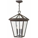 Alford Place 120V Small Outdoor Pendant - Oil Rubbed Bronze / Clear