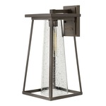 Burke Outdoor Wall Light - Oil Rubbed Bronze / Clear Seedy