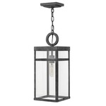 Porter Outdoor Pendant - Aged Zinc / Clear