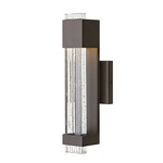 Glacier Outdoor Wall Light - Bronze / Clear Seedy