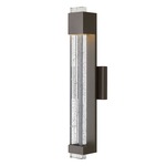 Glacier Outdoor Wall Light - Bronze / Clear Seedy