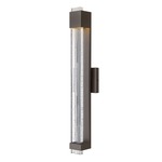 Glacier Outdoor Wall Light - Bronze / Clear Seedy