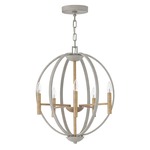 Euclid Chandelier - Cement Grey