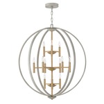 Euclid Chandelier - Cement Grey