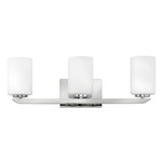 Kyra Bathroom Vanity Light - Polished Nickel / Etched Opal