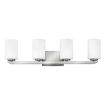 Kyra Bathroom Vanity Light - Brushed Nickel / Etched Opal