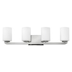 Kyra Bathroom Vanity Light - Polished Nickel / Etched Opal