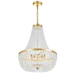 Rylee Chandelier - Antique Gold / Clear