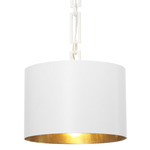 Alston Round Pendant - Matte White