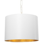 Alston Round Pendant - Matte White