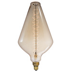 Nostalgic Med Base 60W 120V X-Large Diamond Spiral - Sunset Light