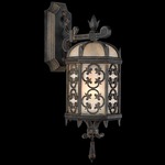 Costa Del Sol Outdoor Top Mount Wall Light - Marabella / Textured Iridescent