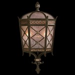 Chateau Outdoor Coupe Wall Light - Umber / Antique Glass