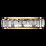 Crystal Enchantment Bathroom Vanity Light - Gold Leaf / Crystal