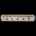 Crystal Enchantment Bathroom Vanity Light - Gold Leaf / Crystal