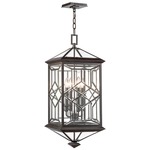 Oxfordshire Outdoor Pendant - Bronze / Clear