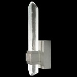 Lior Single Crystal Wall Light - Silver Leaf / Crystal